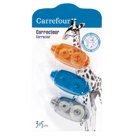 3 mini souris correctrices Carrefour