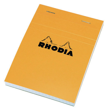 Bloc-notes 10,5 x 14,8 cm 5×5  orange  Rhodia