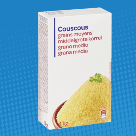 Couscous grains moyen CARREFOUR  la boite d’1Kg  Carrefour