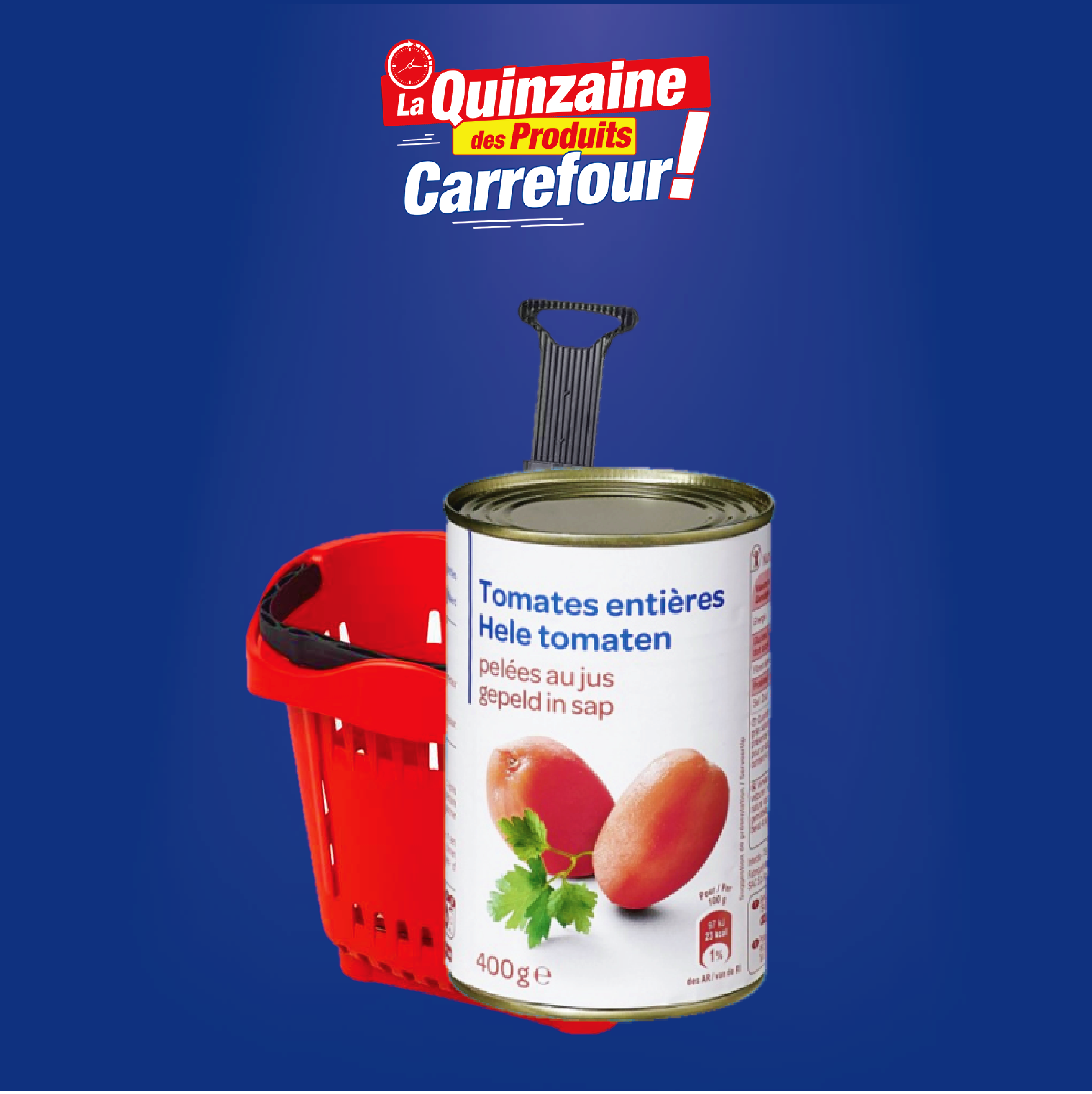 Tomates entières Carrefour PP blanc 300g