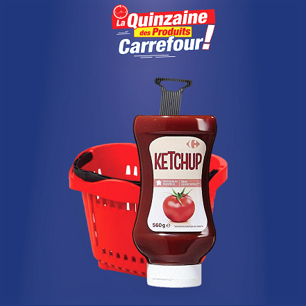 Ketchup souple Carrefour 560 g