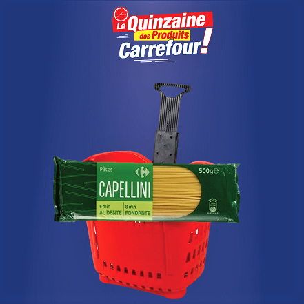 Spaghetti Capeline Carrefour 500 g