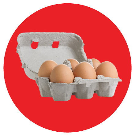 Barquette de 6 œufs