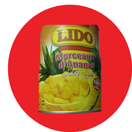 Morceaux ananas Lido 565 g