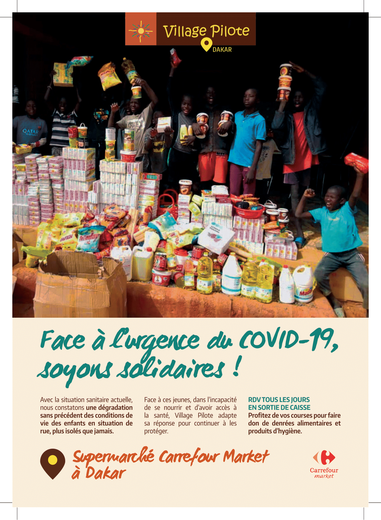Carrefour Market solidaire et concerné se mobilise face au Covid-19