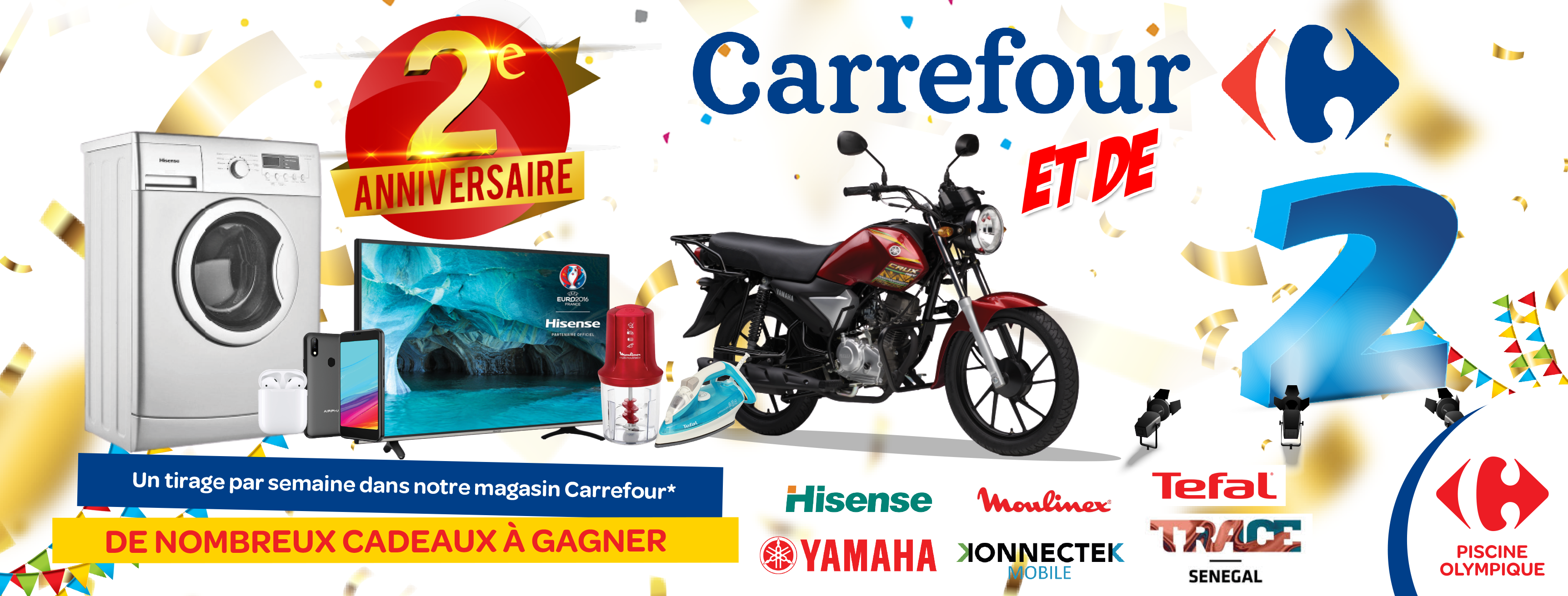Jeu concours 2ème Anniversaire Carrefour au Sénégal