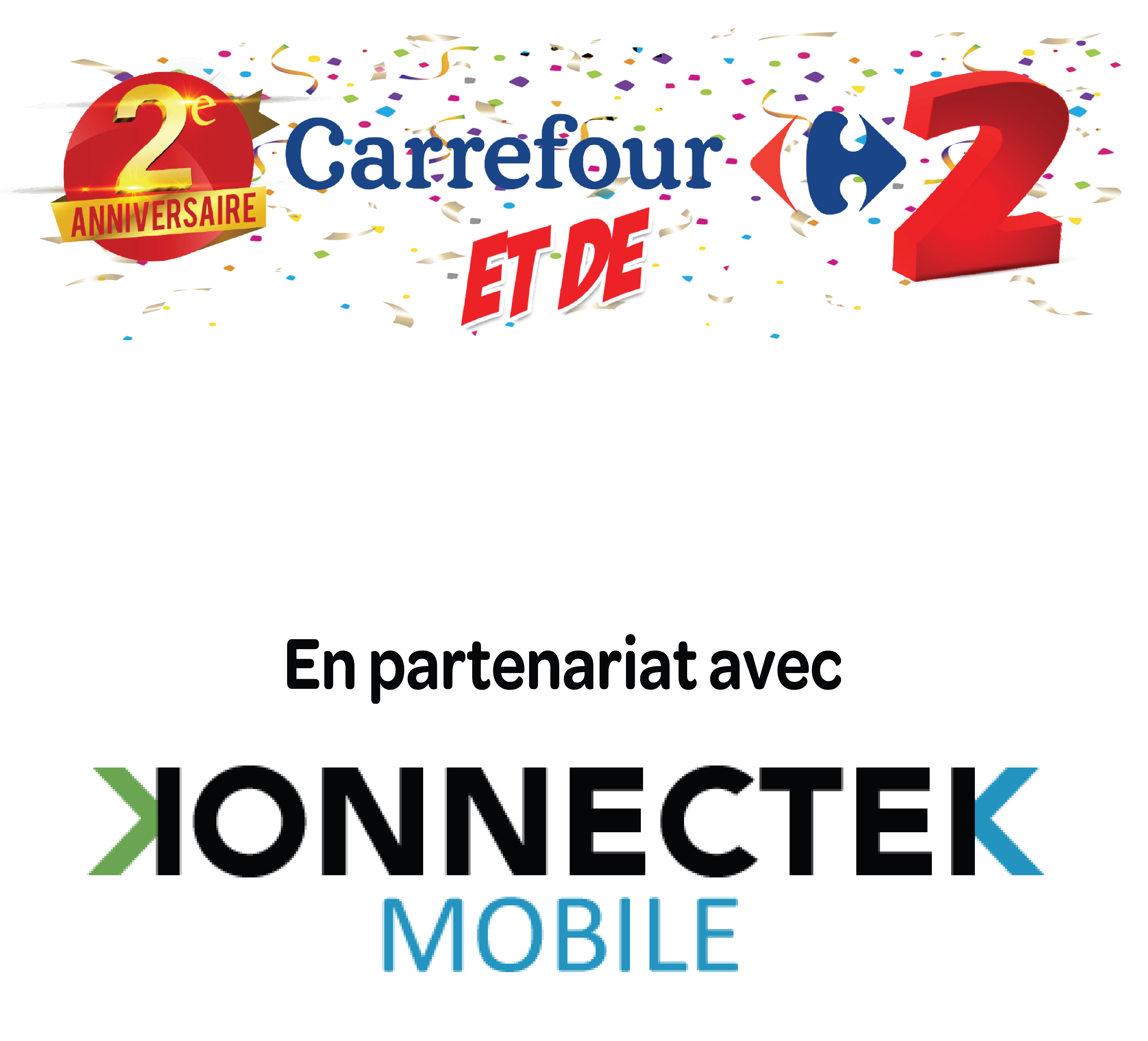 Konektek Mobile partenaire de Carrefour