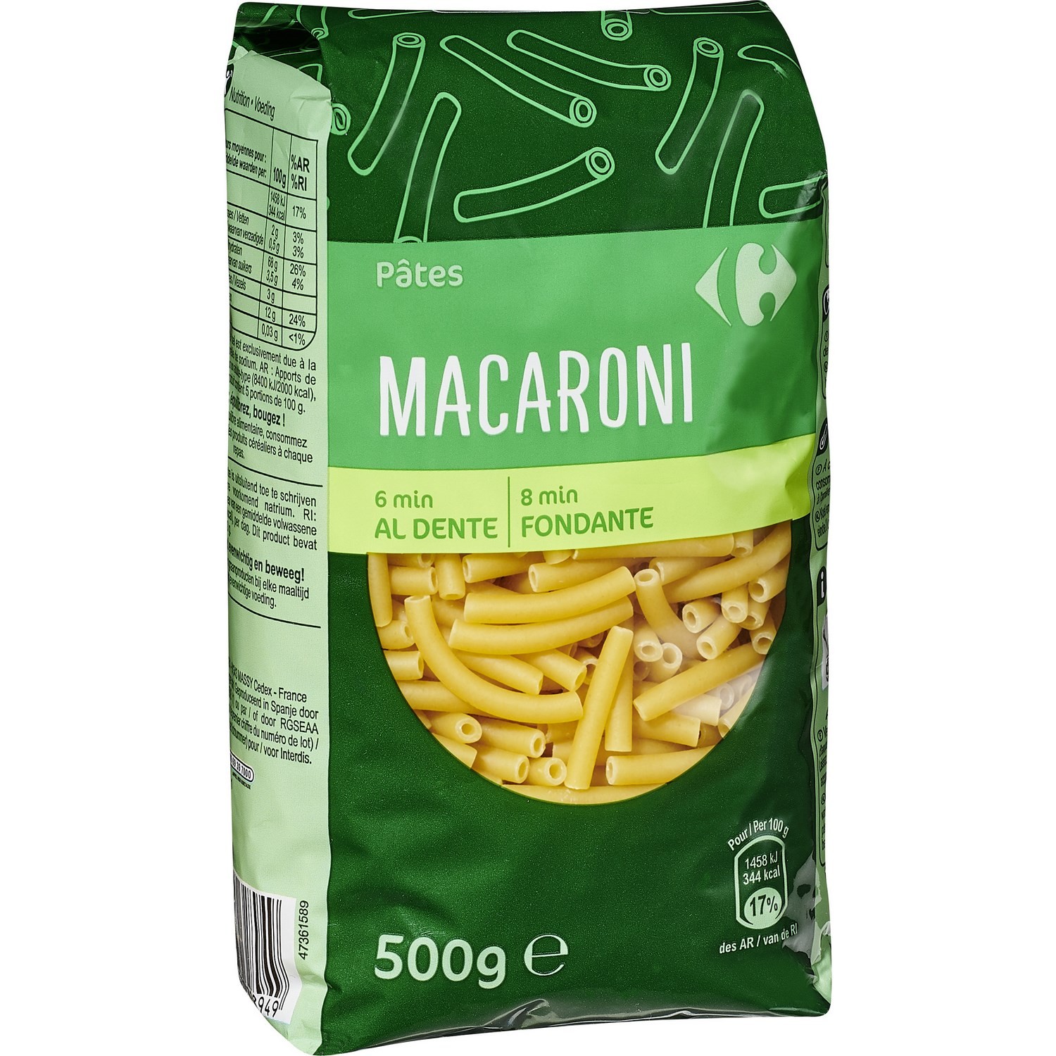 Macaroni Carrefour 500g
