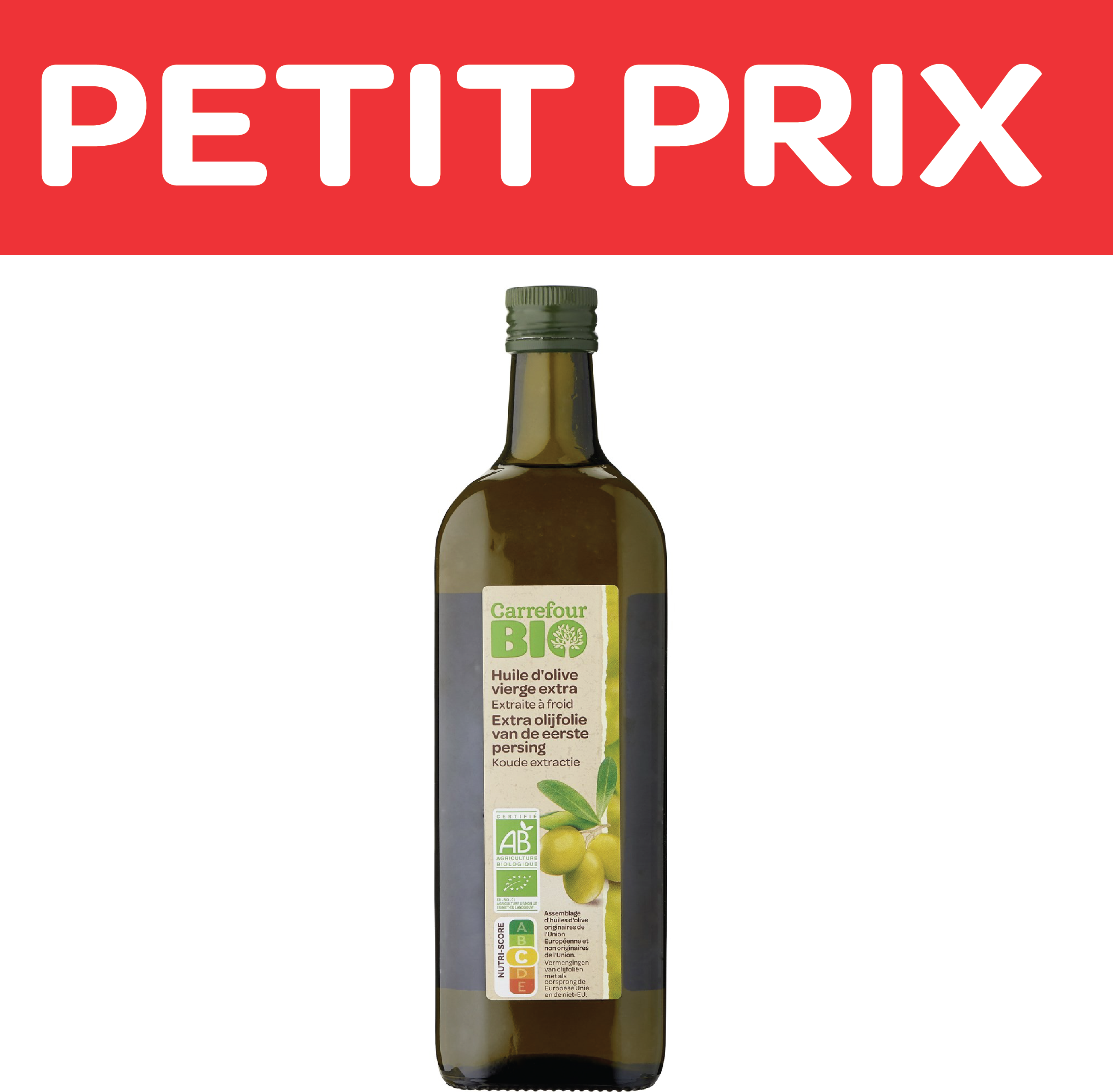 huile d’olive bio Carrefour1l