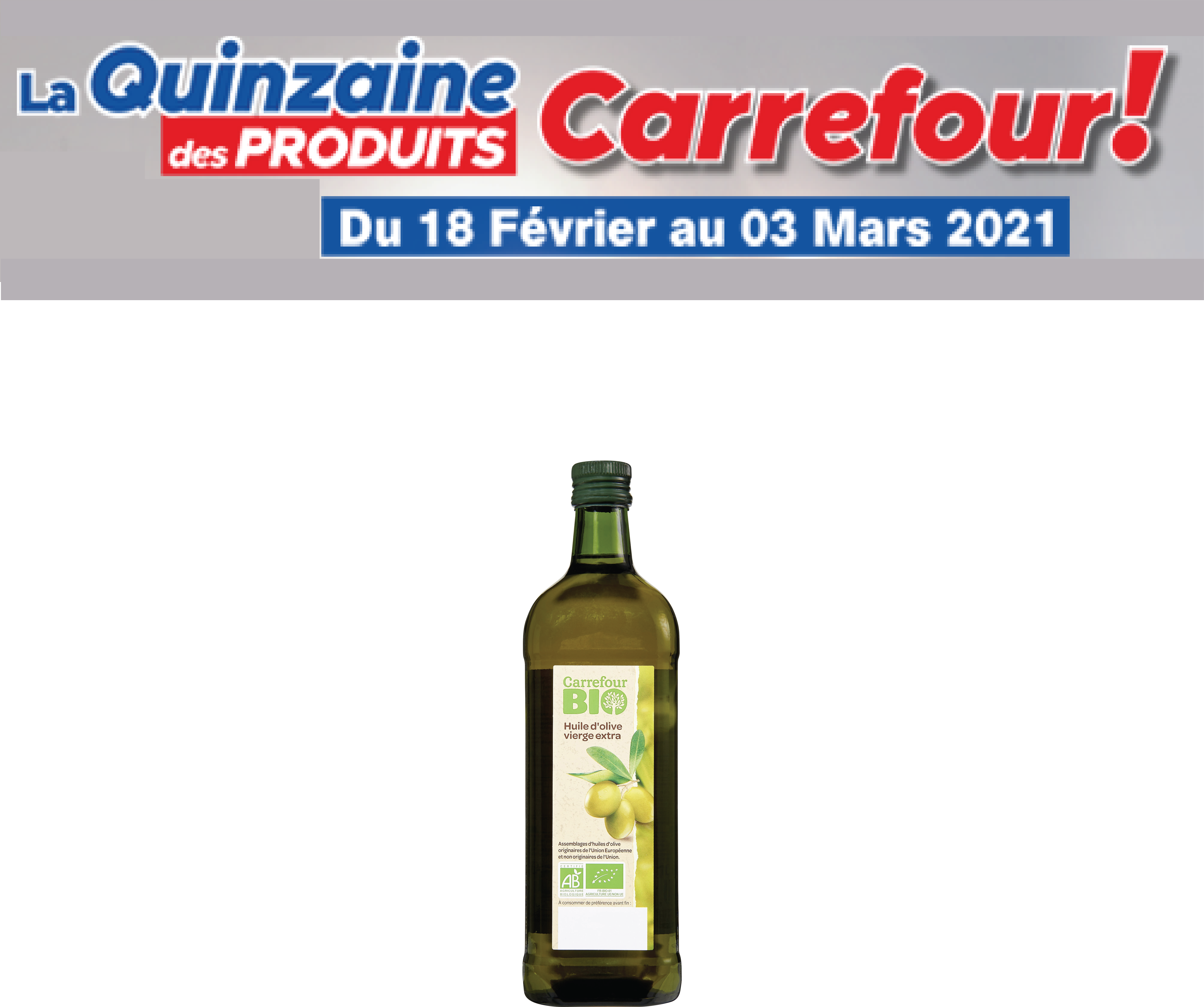 Huile d’olive Carrefour 1l