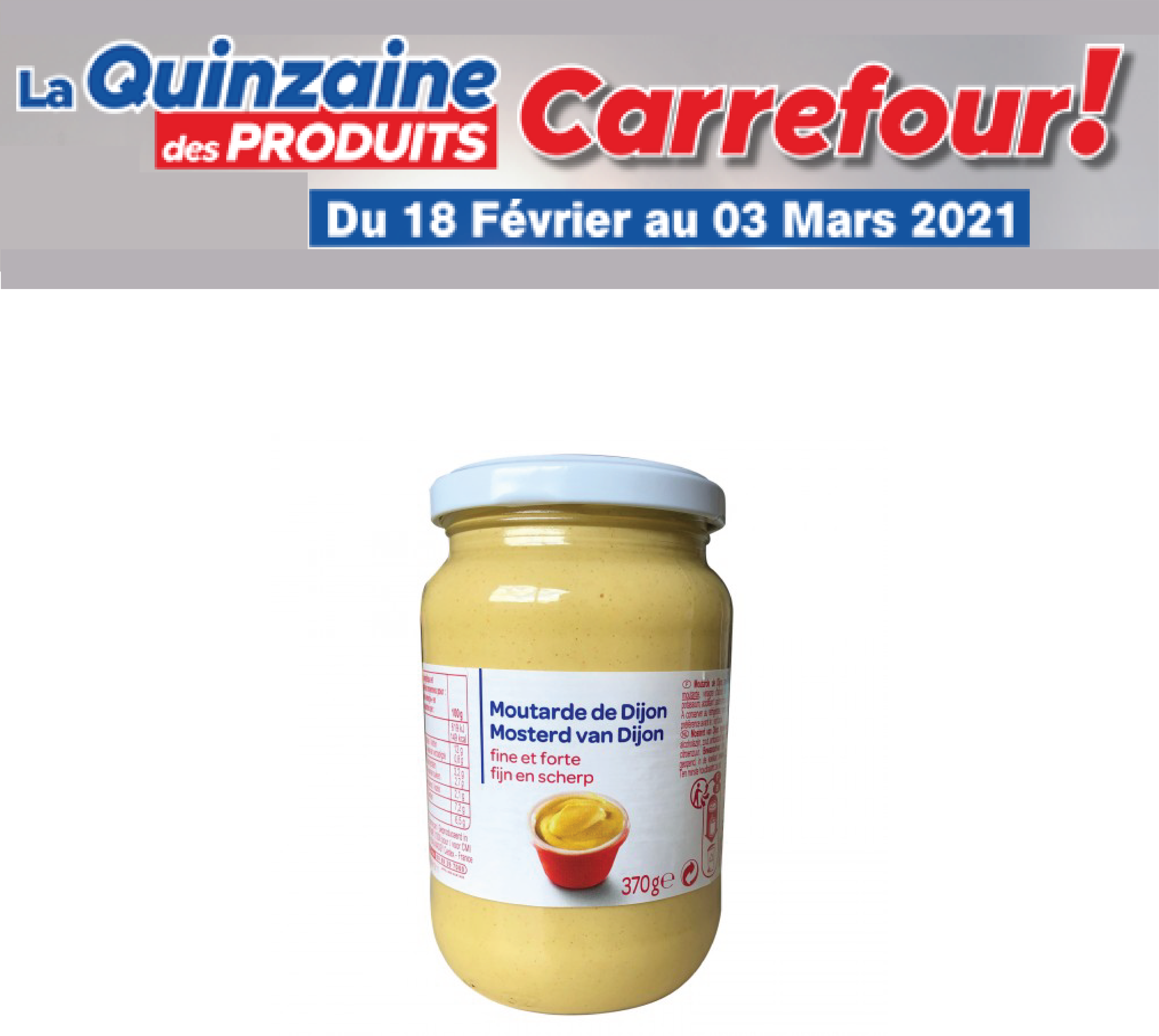 Moutarde Carrefour 370g