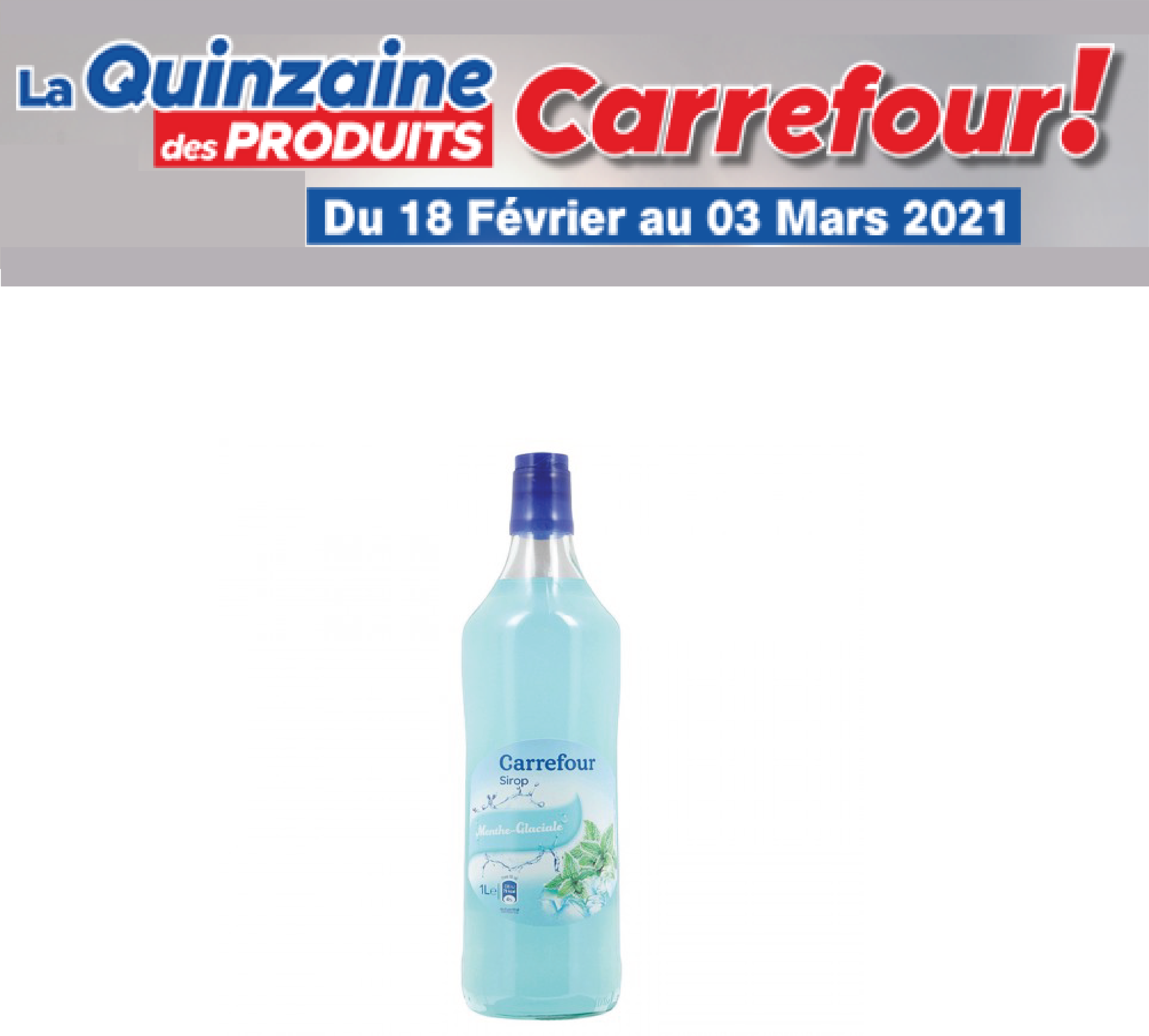 Sirop de menthe Carrefour 1l