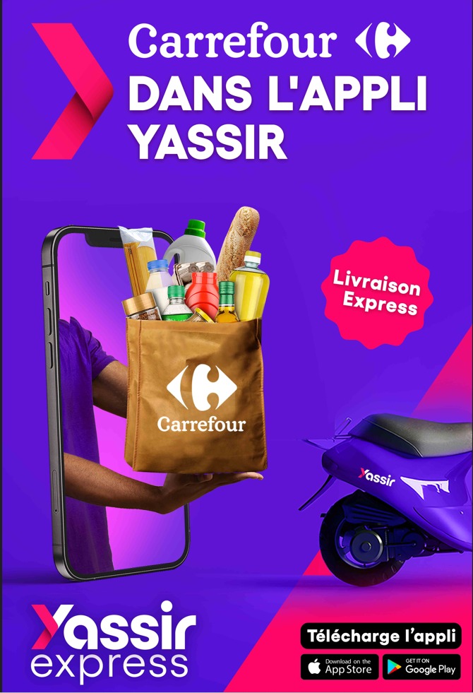 Lancement de la Vente en Ligne avec Yassir pour Nos Magasins Carrefour